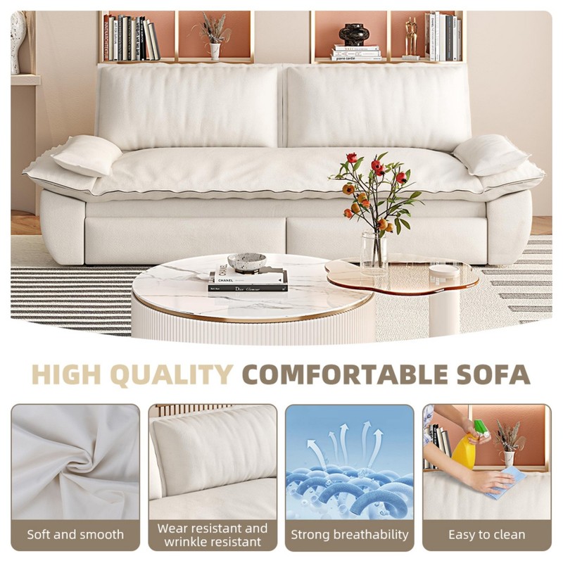 Convertible Sofa Bed 3-in-1 Multi-Function Sleeper Sofa Chair with Pull-Out Bed gallery