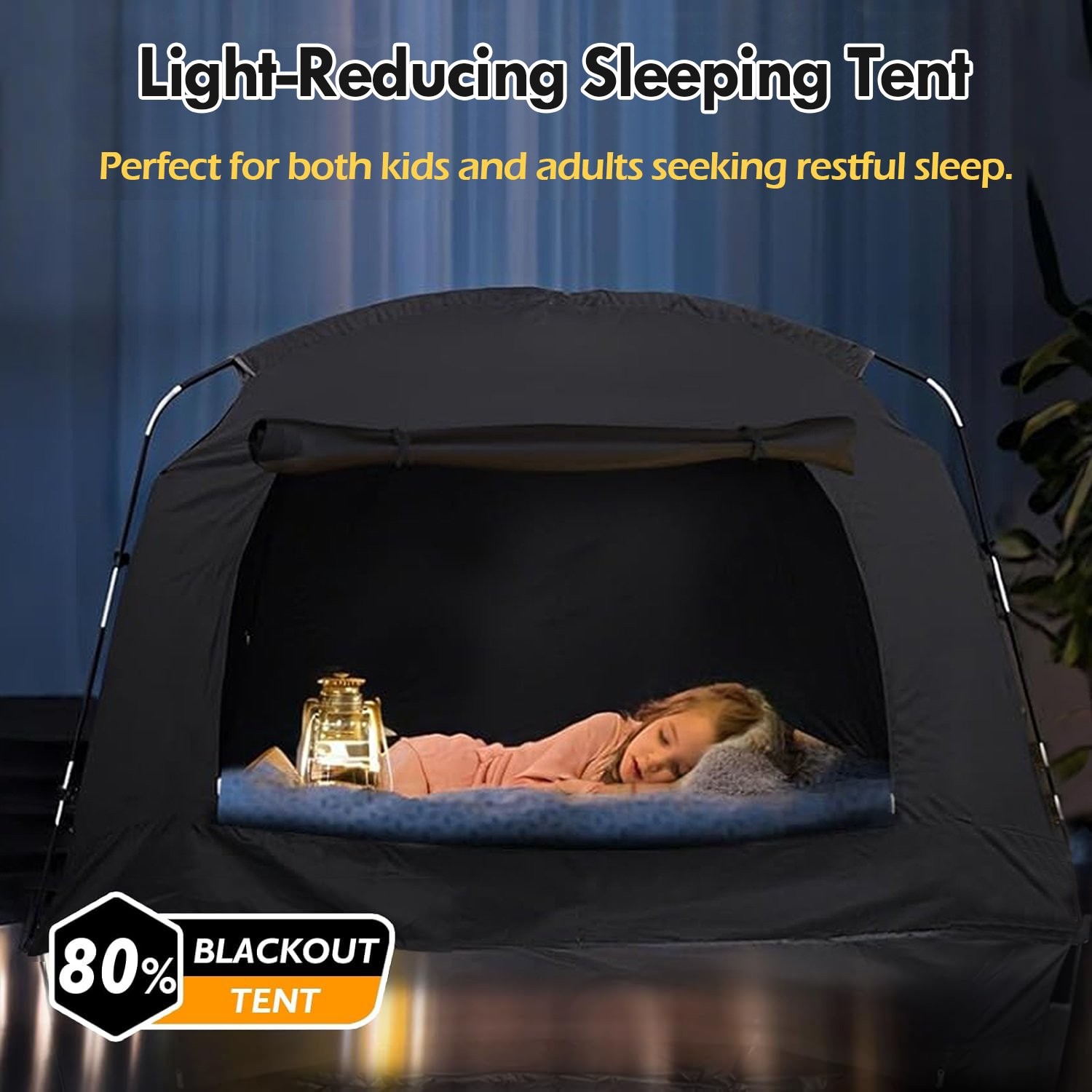 Portable Indoor Bed Tent Portable Dome Twin Full Size Dream Canopy Kid Playhouse gallery