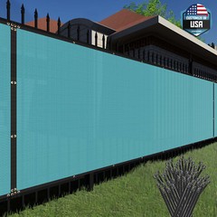 1FT Tall Windscreen Privacy Fence Screen Heavy Duty Mesh Shade Lake Blue 1-150ft