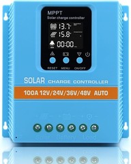 4800W 100A MPPT Solar Charge Controller 12V/24V/36V/48V Battery PV Regulator USB