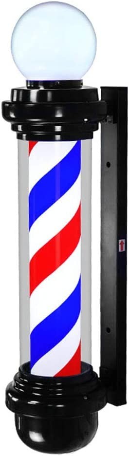 35 Inch Barber Pole Light, Classic Style Hair Salon Barber Shop Open Sign, Ba... gallery