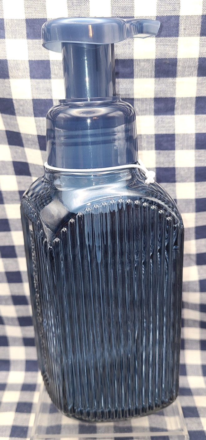 2-Pack NEW Navy Vertical Lines Foaming Soap Dispenser ORIG BOX Bath & Body Works gallery