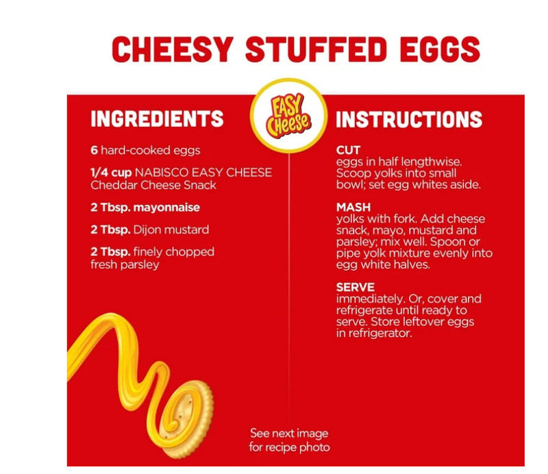 (2 pack) Easy Cheese Cheddar Cheese Snack, 8 oz gallery