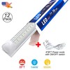 8 Foot Led Shop Lights Plug in 12 or 24 Pack 144W Fixture 18000Lm 6500K Daylight gallery