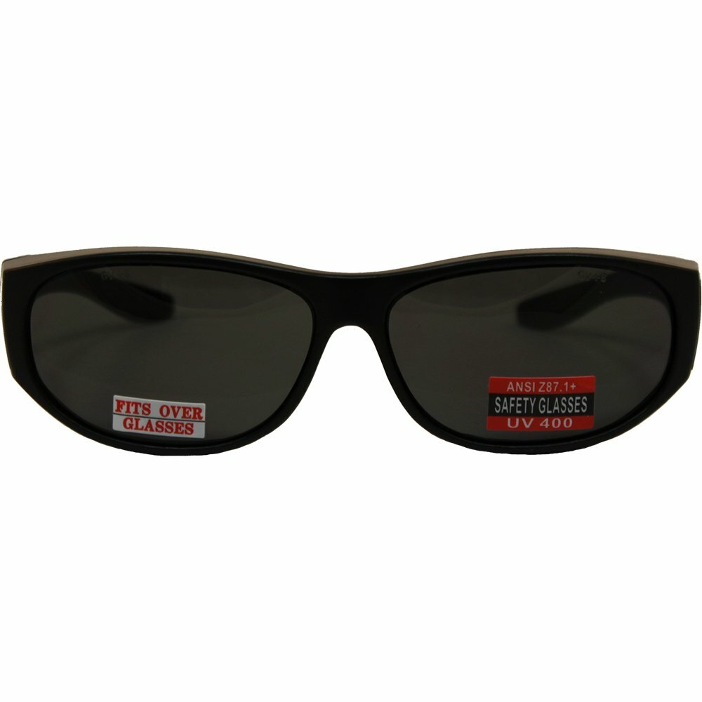 Escort Safety Glasses Fits Over Most Prescription Eyewear SMOKE Lens UV400 Z87.1 gallery