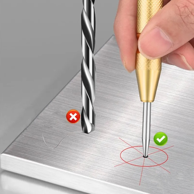 Automatic Center Punch 5 Inch Adjustable Spring Metal Marking Tool gallery