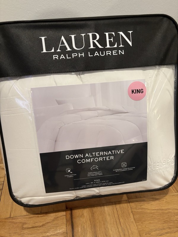 RALPH LAUREN Lauren DOWN ALTERNATIVE COMFORTER - 104 X 92 - KING gallery