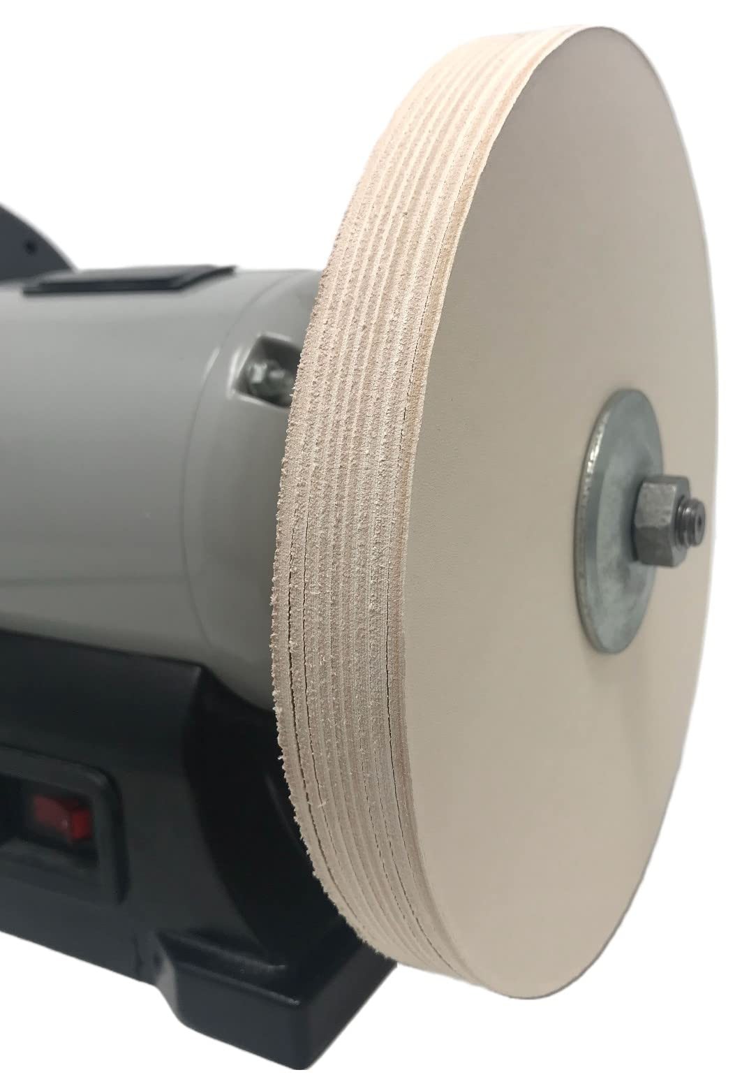8 in Leather Honing Stropping Wheel Includes Premium White Buffing Compound M... gallery