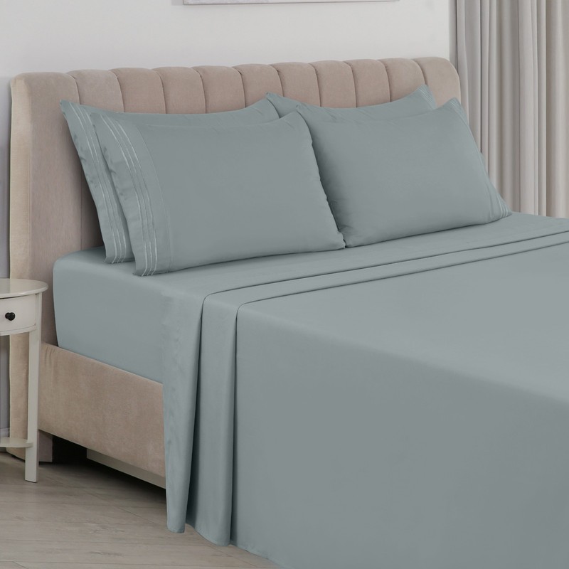 1800 Series Bed Sheets 6 Pcs Extra Comfort Hotel Collection Bedsheet Set gallery
