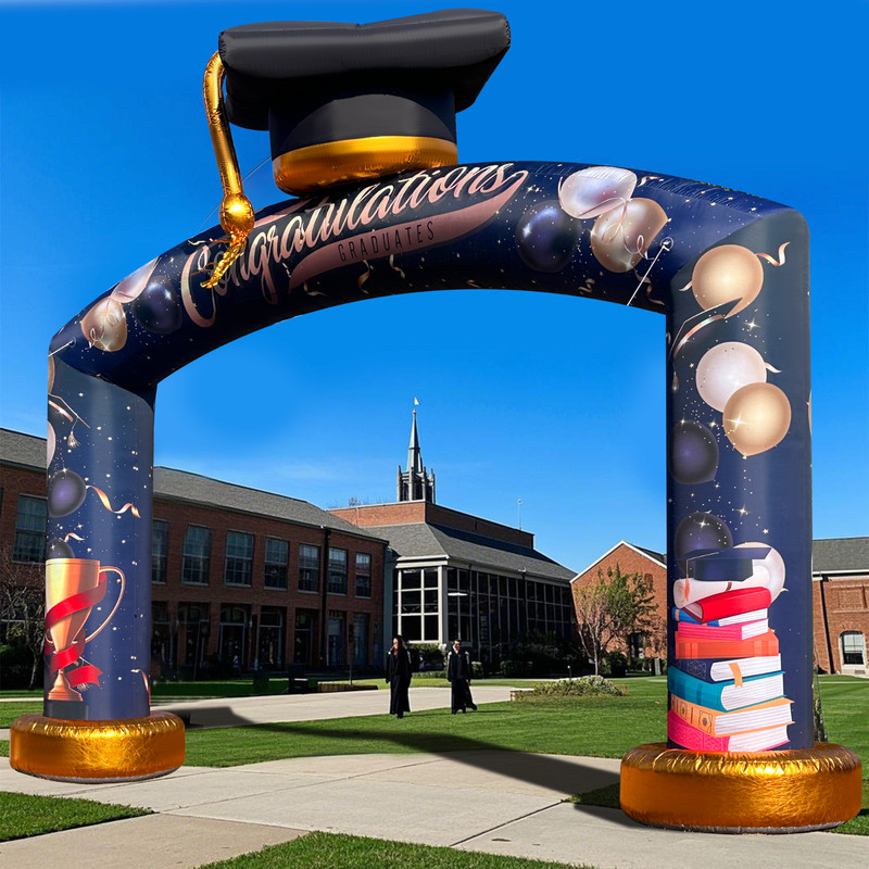 Large 21Ft Graduation Inflatable Arch with Built-in Blower for Ceremony Party gallery