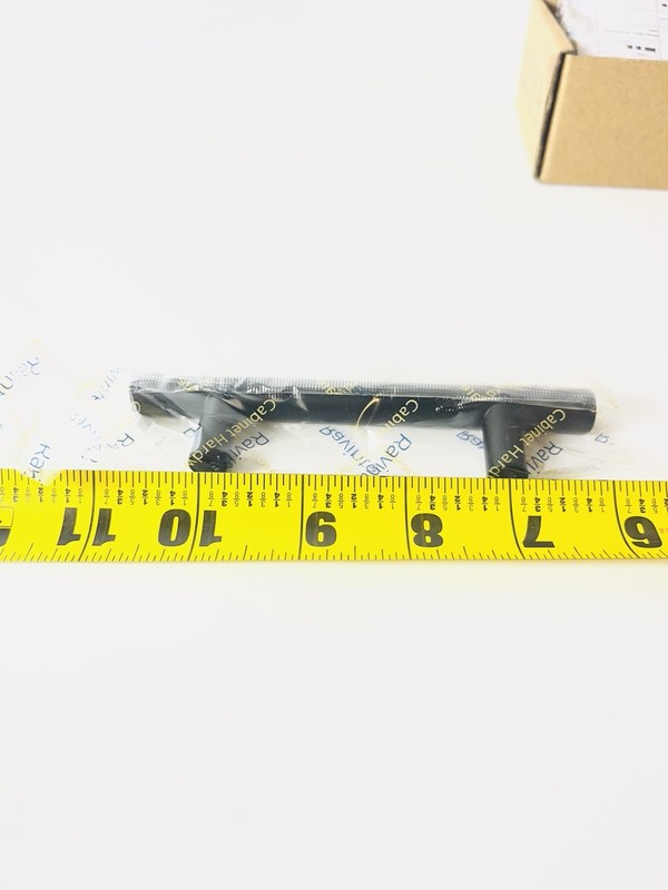 Ravinte 5 Pack Cabinet Drawer Pulls Matte Black 5” Length 3” Hole Center gallery