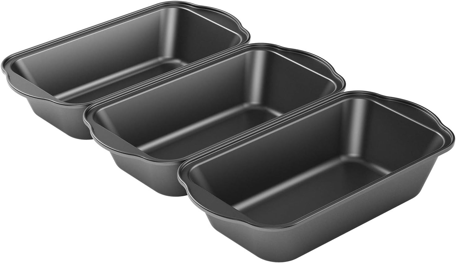 3 Pack Nonstick Carbon Steel Baking Bread Pan Large Loaf Pan gallery