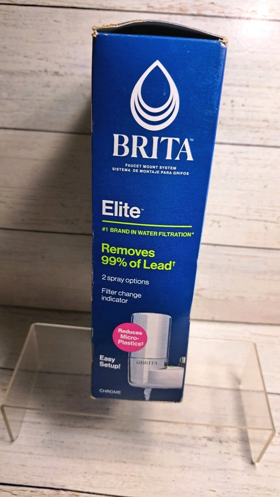 Brita Faucet Mount Water Filter System Chrome No-Wait Filtration, Easy Install, gallery