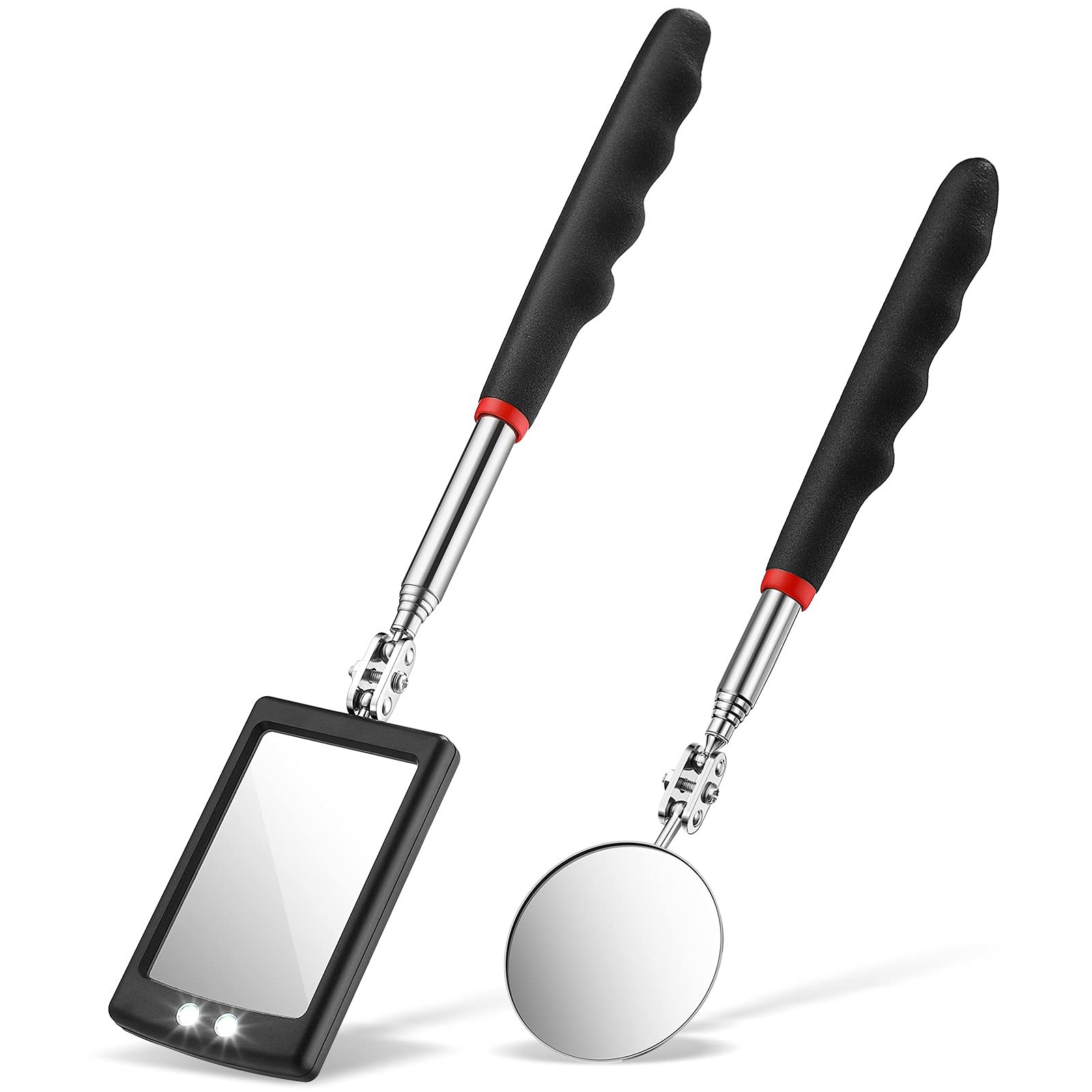 Frienda 2 Pieces Lighted Telescoping Inspection Mirror Flexible Retractable... gallery