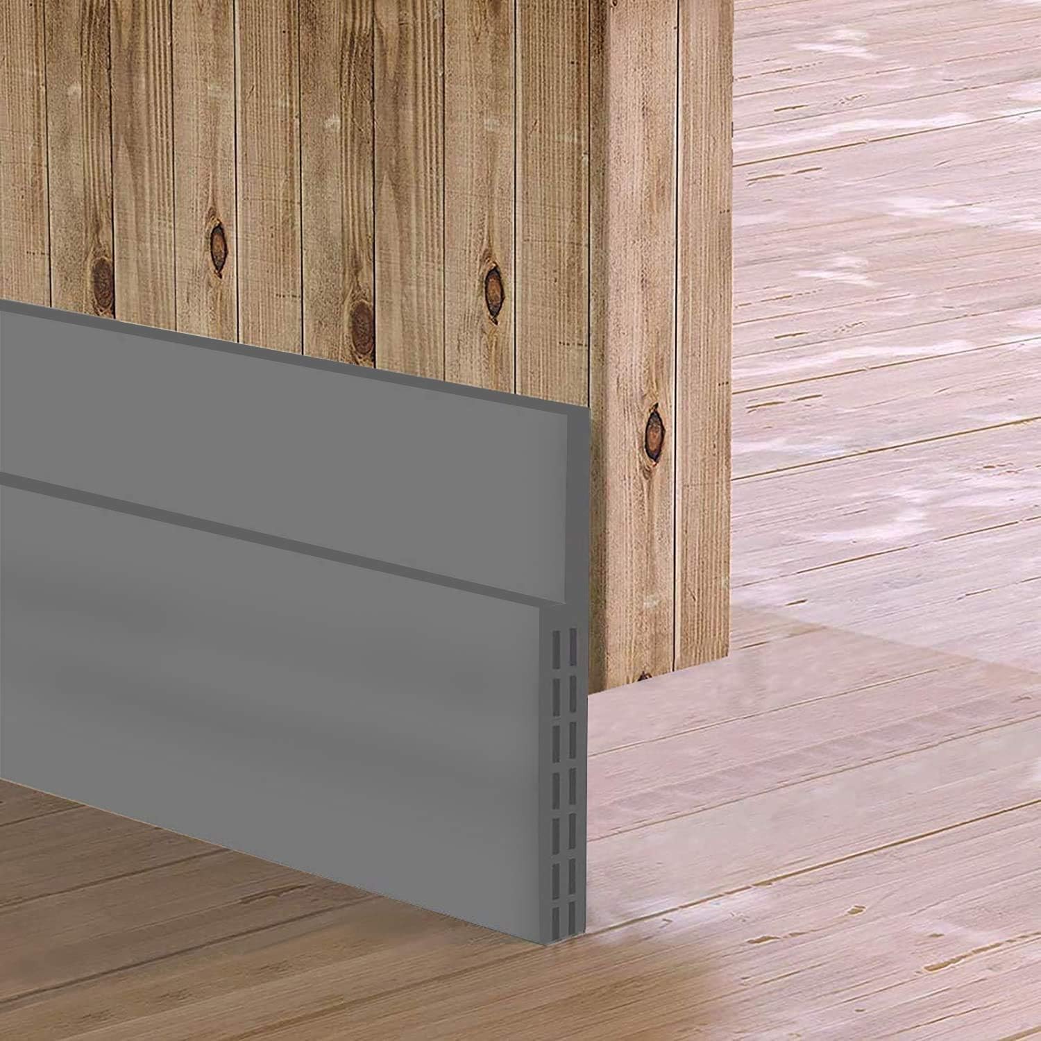 [New Upgrade] Huge Gap Door Draft Stopper, 3-2/5"W Widened 3-2/5W x 39L, Gray gallery