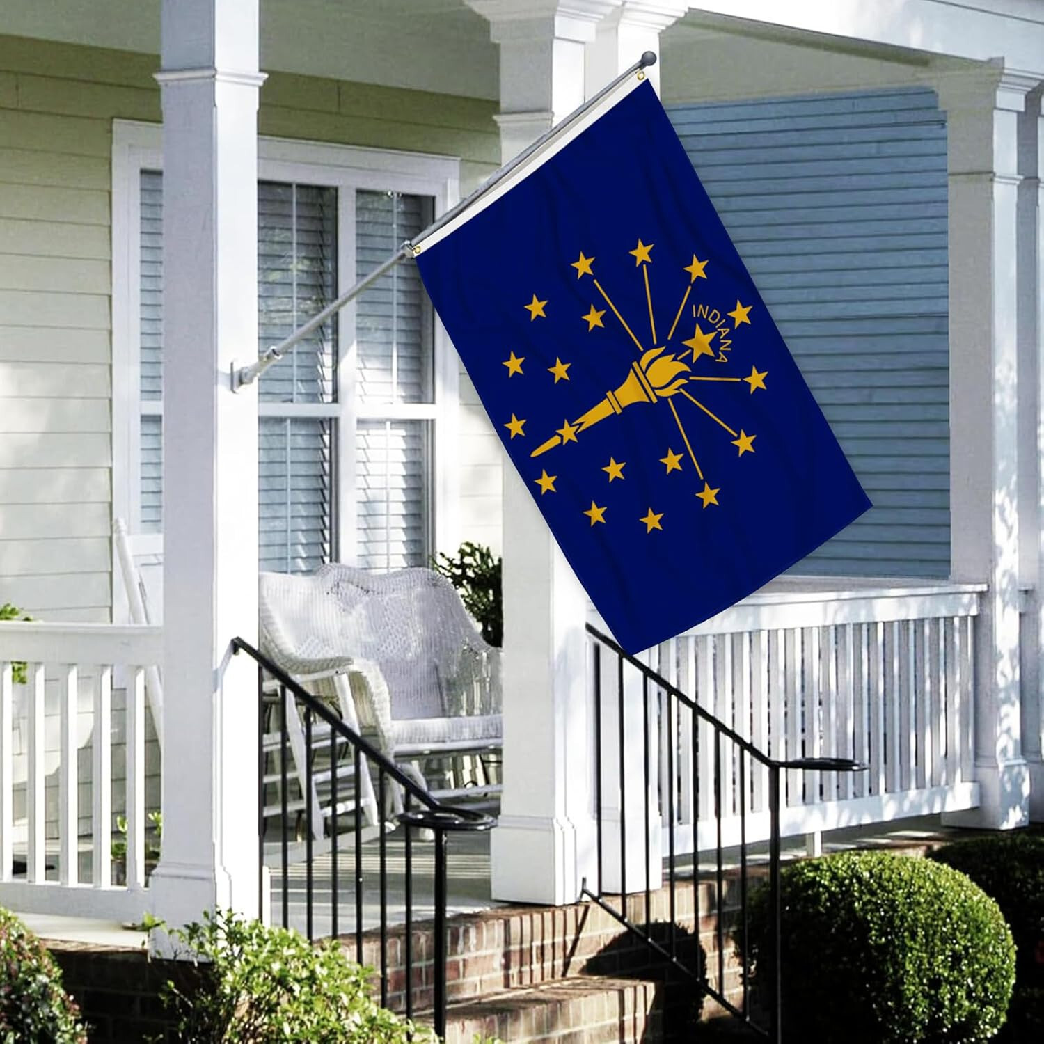 Express Easy Flyer 3x5 Foot Indiana State Flag - Indiana in Flags Polyester gallery