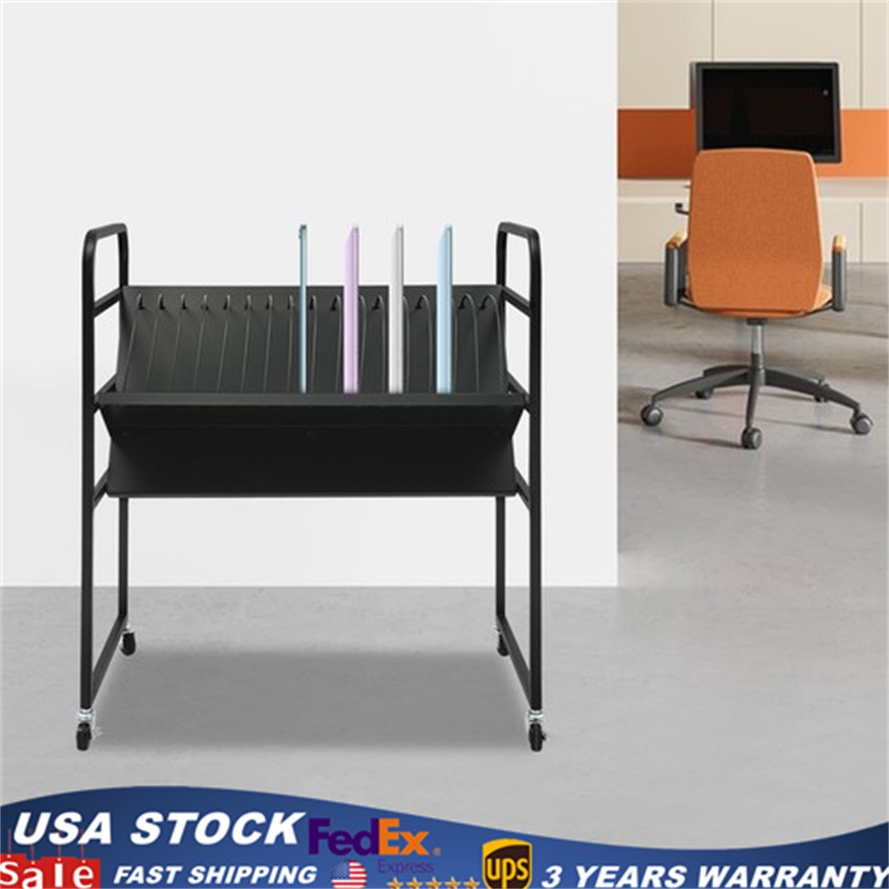 Laptop Cart 16 Device Mobile Open Charging Station, Up to 14 in Tablets Size gallery