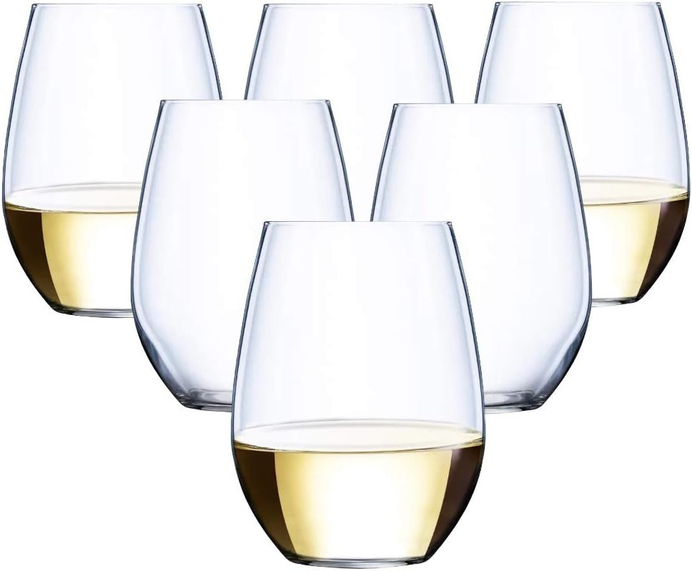 Stemless Unbreakable Crystal Clear Disposable Plastic Wine Glass 10 oz gallery