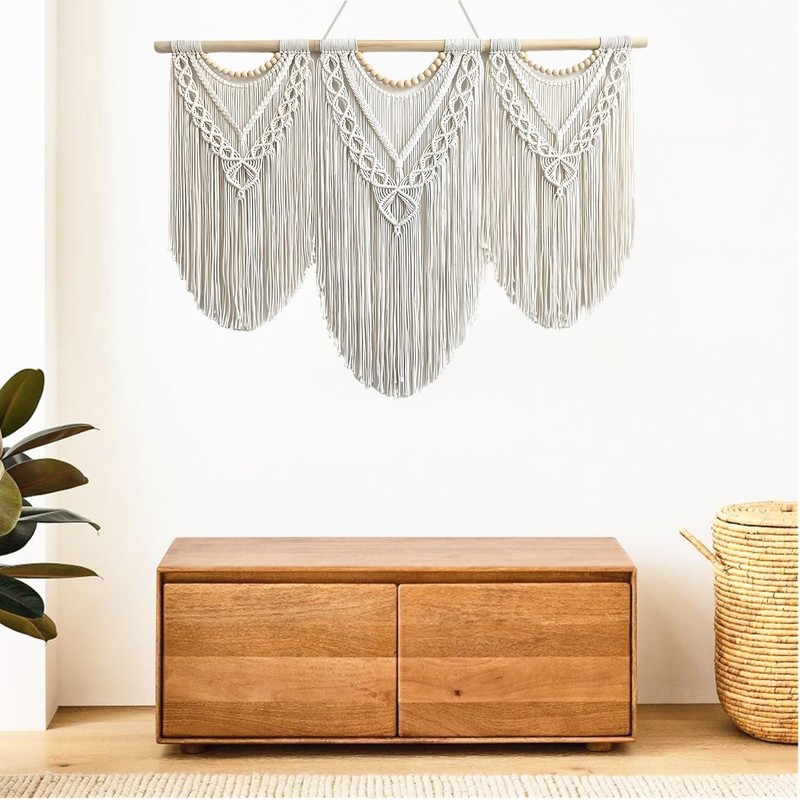 large macrame wall hanging - Boho Tapestry Macrame Wall Decor Art- Chic Bohem... gallery