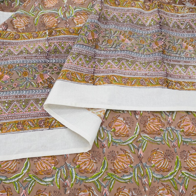Hand Block Printed Tablecloth Wedding Table Cover Gift for Her, New Year Gifts gallery