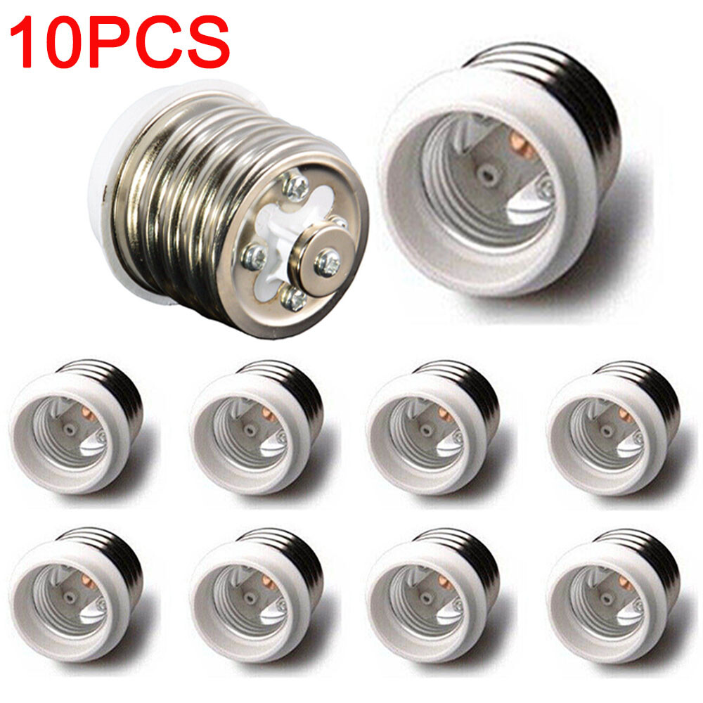 10Pcs Light Bulb Socket Adapter for Mogul Base E39 to Medium E26 Screw Reducer gallery