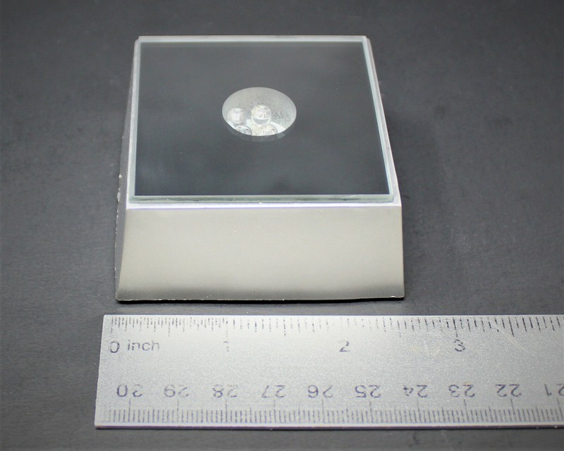 LED Light Base LED Multi Color Changing LED Square Base Selenite Jewel Display gallery