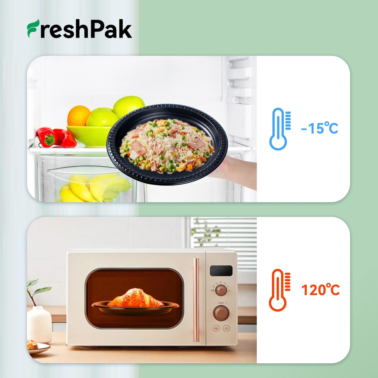 Plastic Plates BPA Free 9 Inch 150-Pack - Shrink Wrap Ready to Use Mineral Fi... gallery