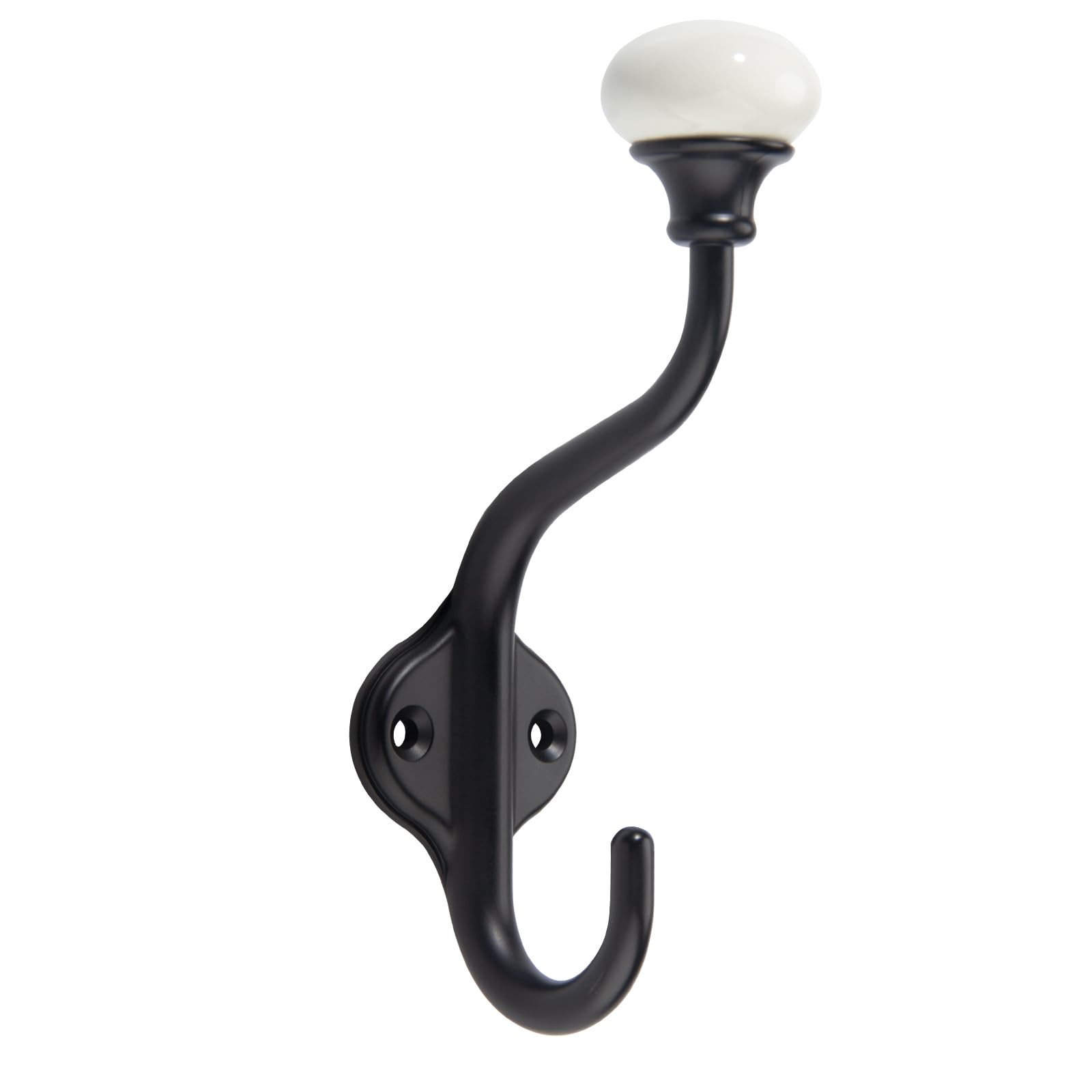 Matte Black Decorative Wall Towel Robe Clothes Cabinet Hook 3 PCS gallery