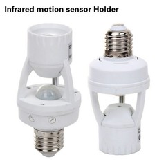Infrared PIR Motion Sensor E27 LED Light Lamp Bulb Holder Socket Switch 110/220V