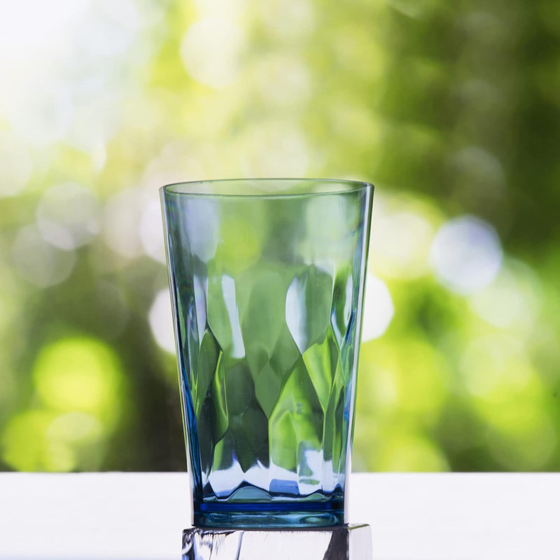 Unbreakable Plastic Drinking Glasses [Set of 6] Shatterproof Tumblers, Reusable gallery