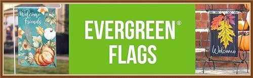 EVERGREEN GARDEN FLAG * ROOSTER CHA CHA * SUEDE LINEN REFLECTIONS - BRAND NEW gallery