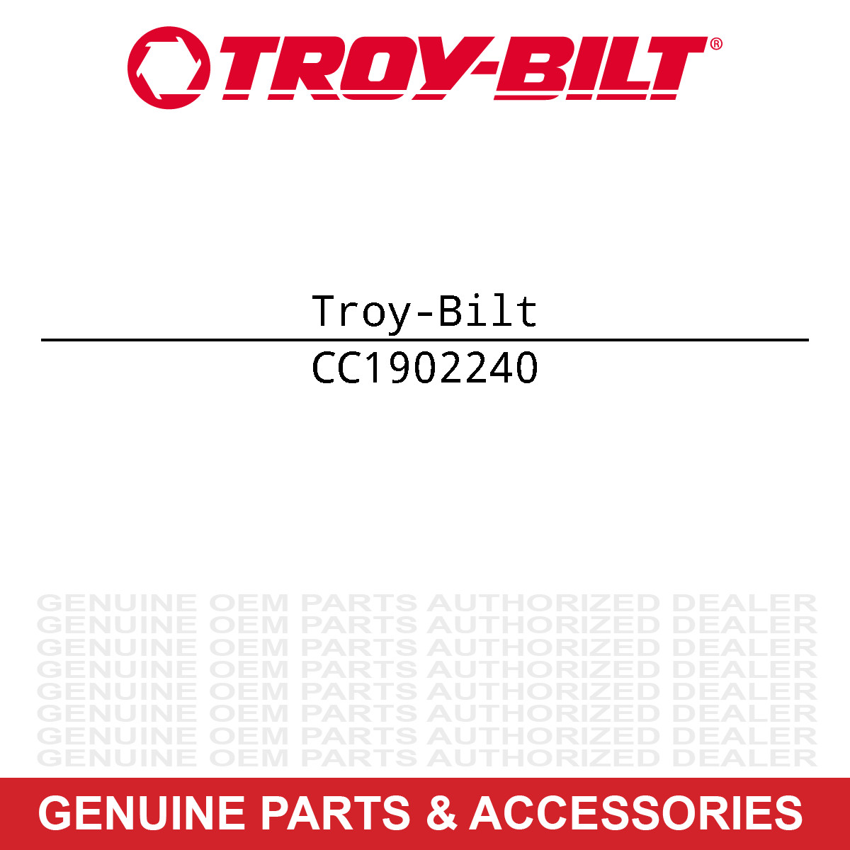 Troy-Bilt 1902240 Knob Wheel Speed Shift Lever Horse Silver Red III Big gallery