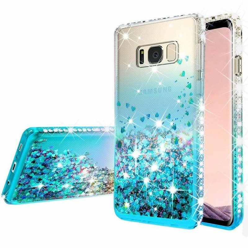 For Samsung Galaxy Note 5 Case Hybrid Liquid Glitter Bling Diamond Phone Cover