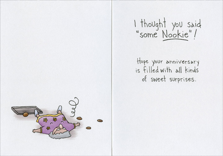Like Some Cookies Funny Anniversary Card - Greeting Card by Oatmeal Studios gallery
