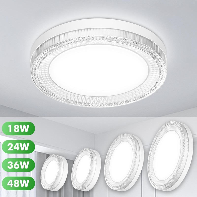24W 36W 48W LED Ceiling Down Light Thin Flush Mount Kitchen Lamp Home Fixture gallery
