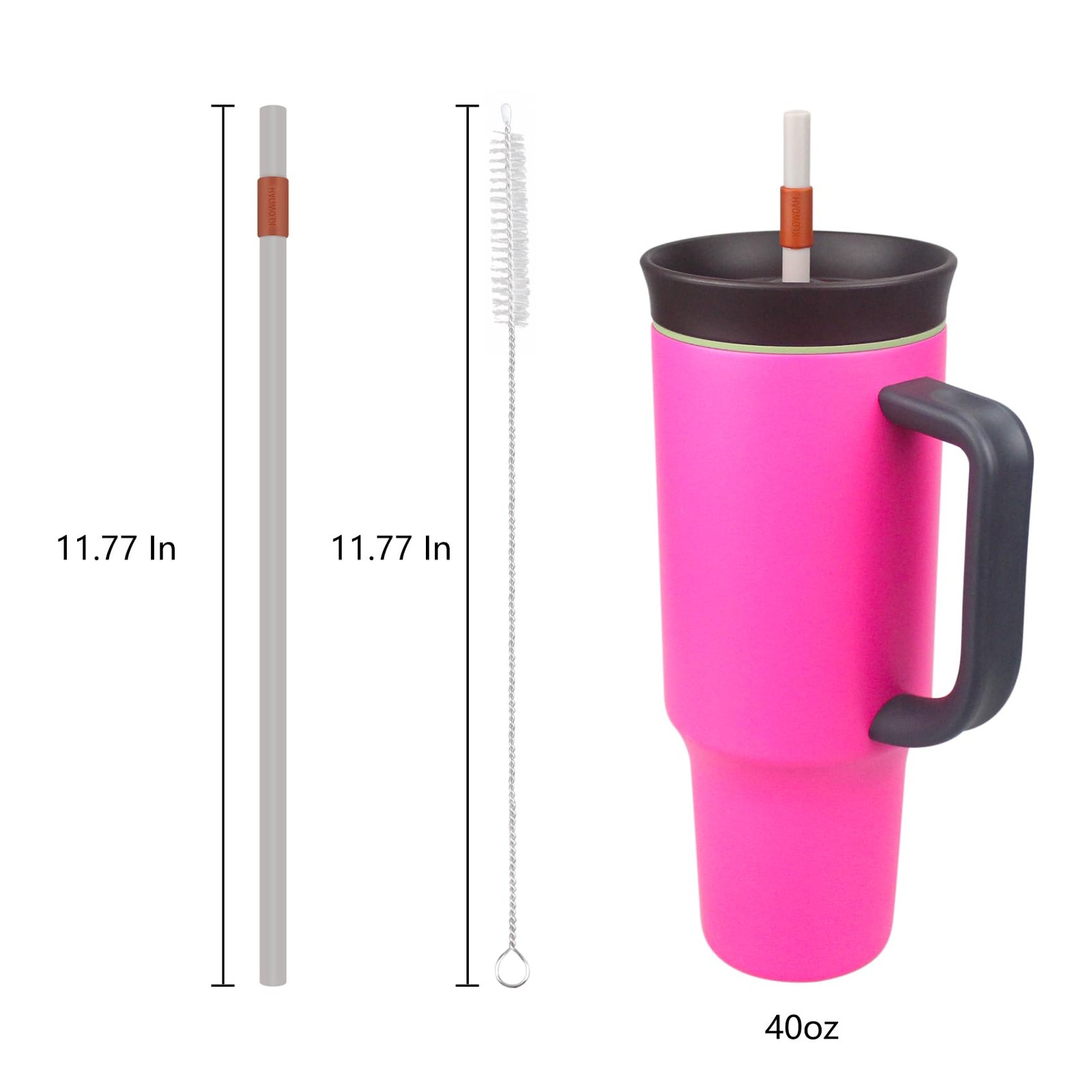 Replacement Straws for Owala 40oz Tumbler, with 1 Brush,6 Pack 6 Colours gallery
