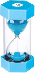 20 Second Sand Timer Hourglass, SuLiao Unbreakable Blue Sand Watch 20 Sec, Sm…