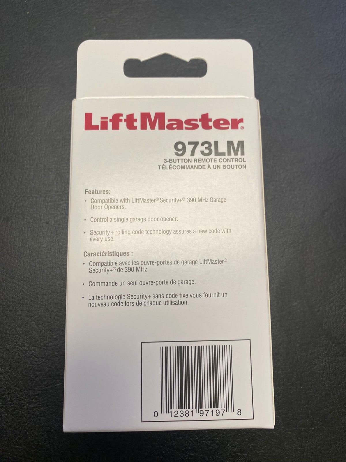 Liftmaster Security+ Plus 973LM 3 Button Garage Door Opener Remote gallery