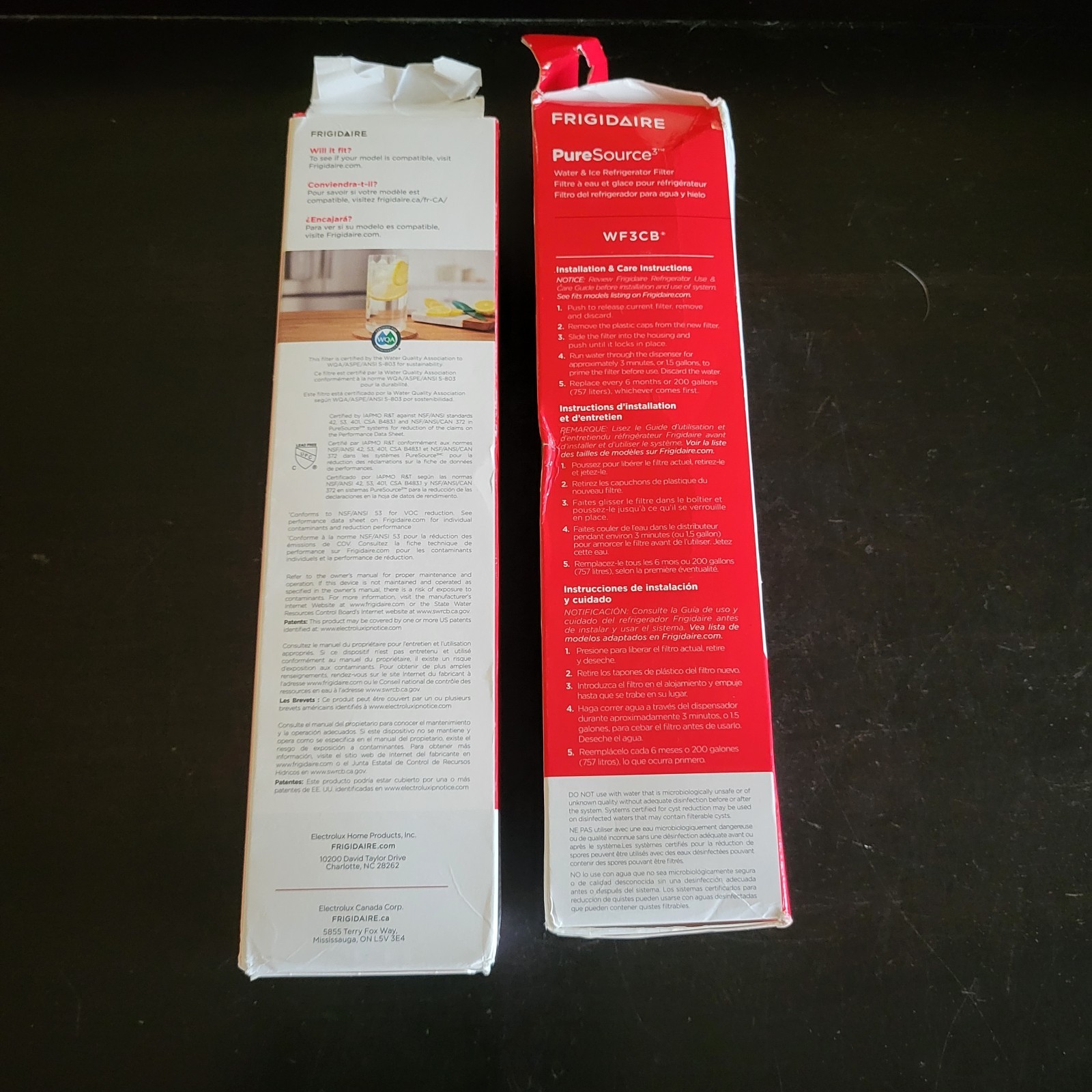 Frigdaire (2-SET) WF3CB PureSource 3 Refrigerator Water Filter New Sealed gallery
