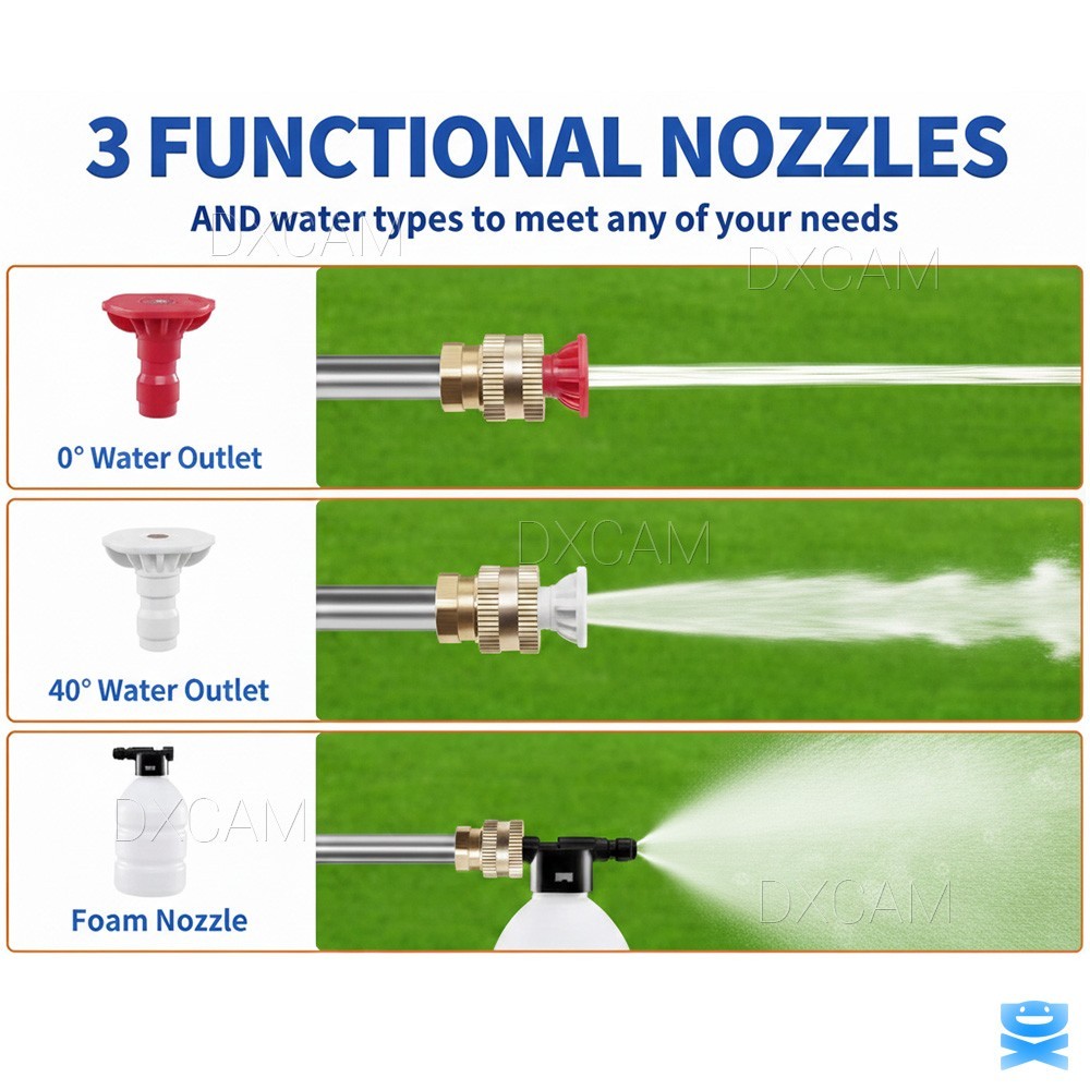 Portable Cordless Electric High Pressure Water Spray Gun Car Washer Cleaner Tool gallery