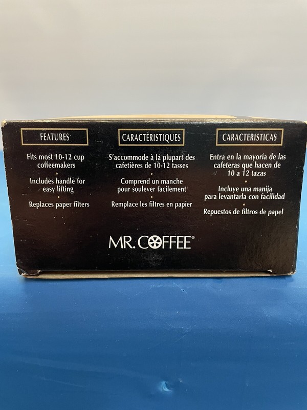 Mr. Coffee GTF2-1 Basket-Style Permanent Filter - Gold, 1pk gallery