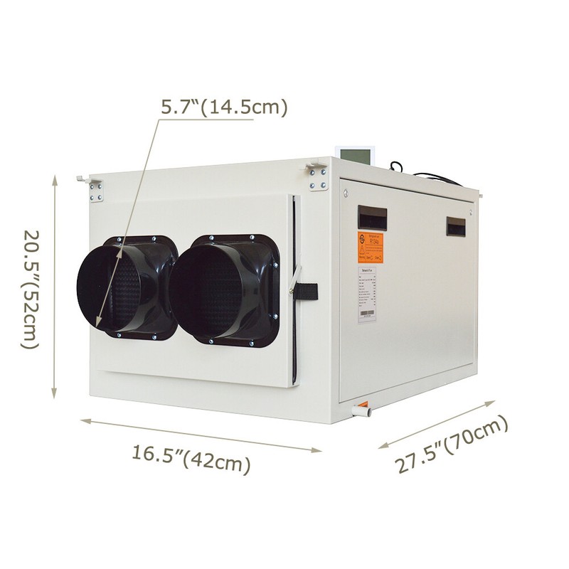 110V 60Hz Ceiling Dehumidifier for Basement Workshop Warehouse Greenhouse gallery