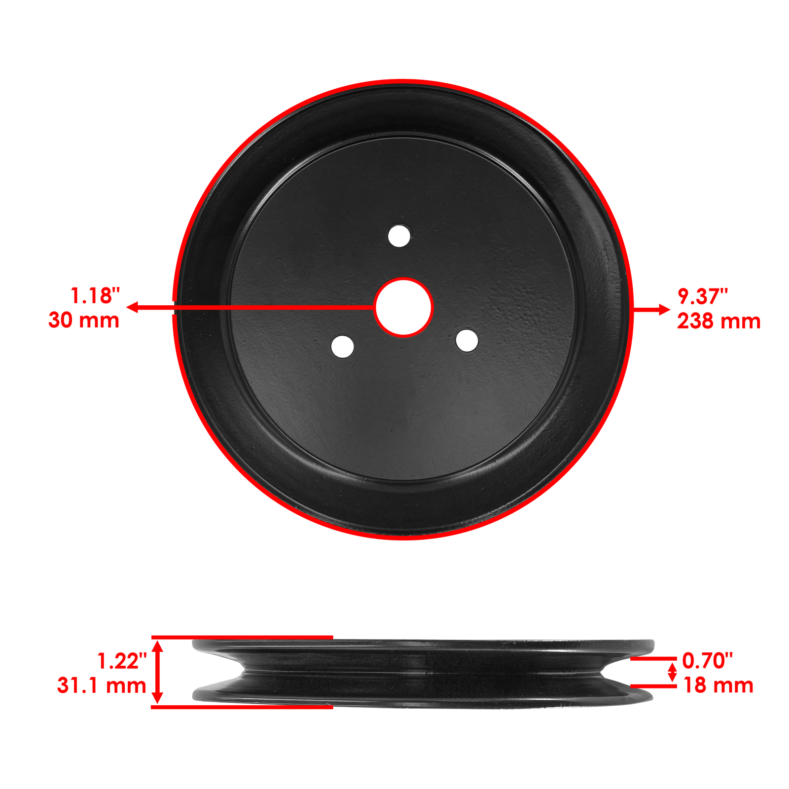 109-2180 72" Deck Spindle Pulley For Exmark Lazer Z LZ23 27 29 34 LZX34 38 801 gallery