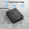 Surge Protector Power Strip, 8 Outlets(1850W/15A/14AWG), 6 USB Charging Ports... gallery