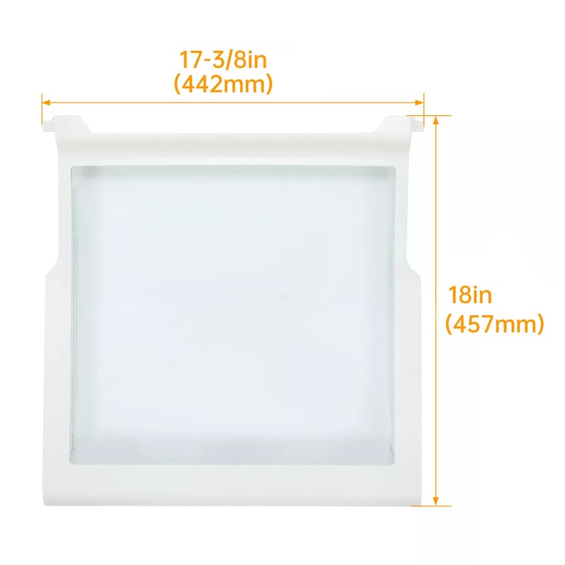 Replace P#W10276341 Glass Shelf Compatible with Whirlpool Maytag Refrigerator gallery