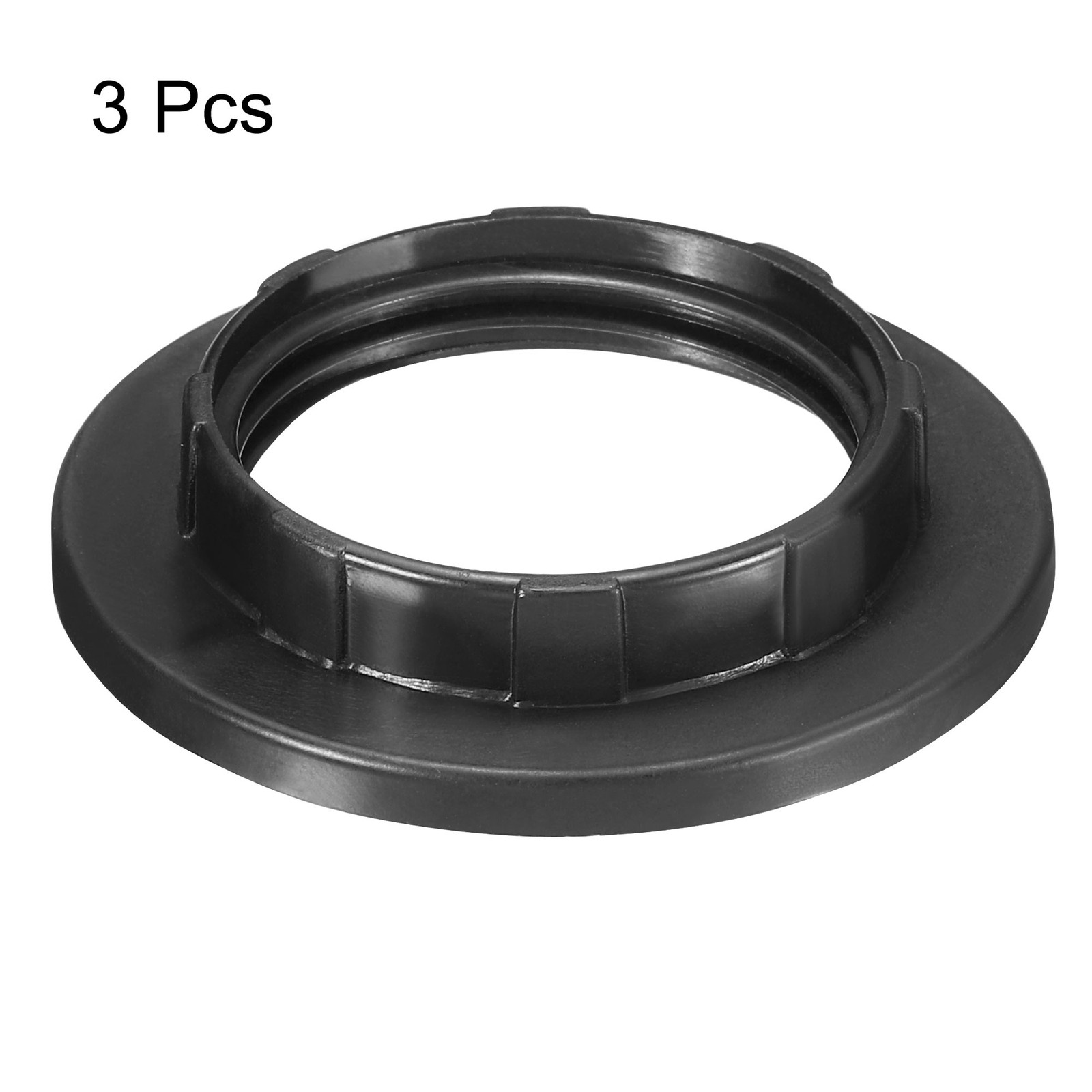 3 Set E14 Light Socket Rings Lamp Shade Holder Adapter Ring Black gallery