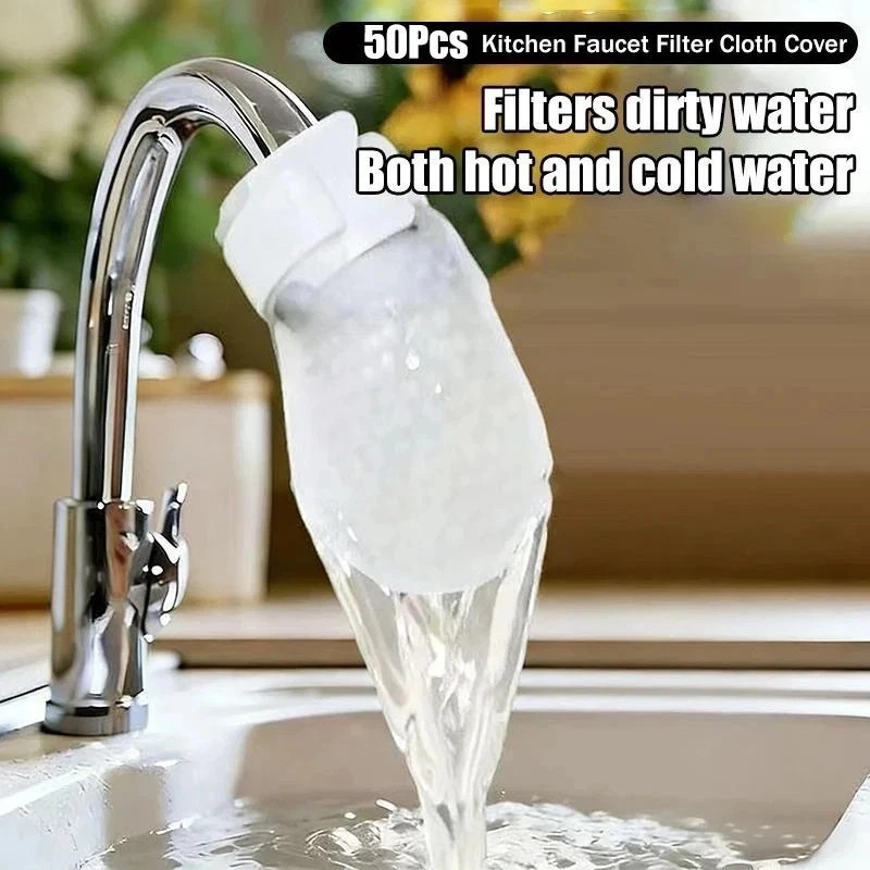 50PCS Cotton Filter Bag For Faucet, DIY Faucet Filter Cotton Bags Water Filters gallery