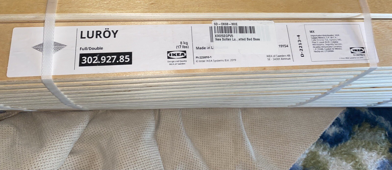 Ikea LUROY Full/Double Slatted bed base 302.927.85 - NEW gallery