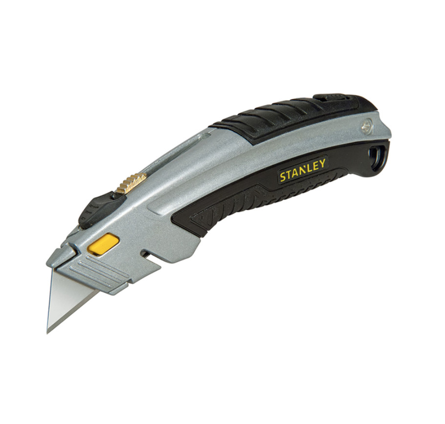 Stanley InstantChange 6-5/8 in. Retractable Utility Knife Black/Gray 1 pk gallery