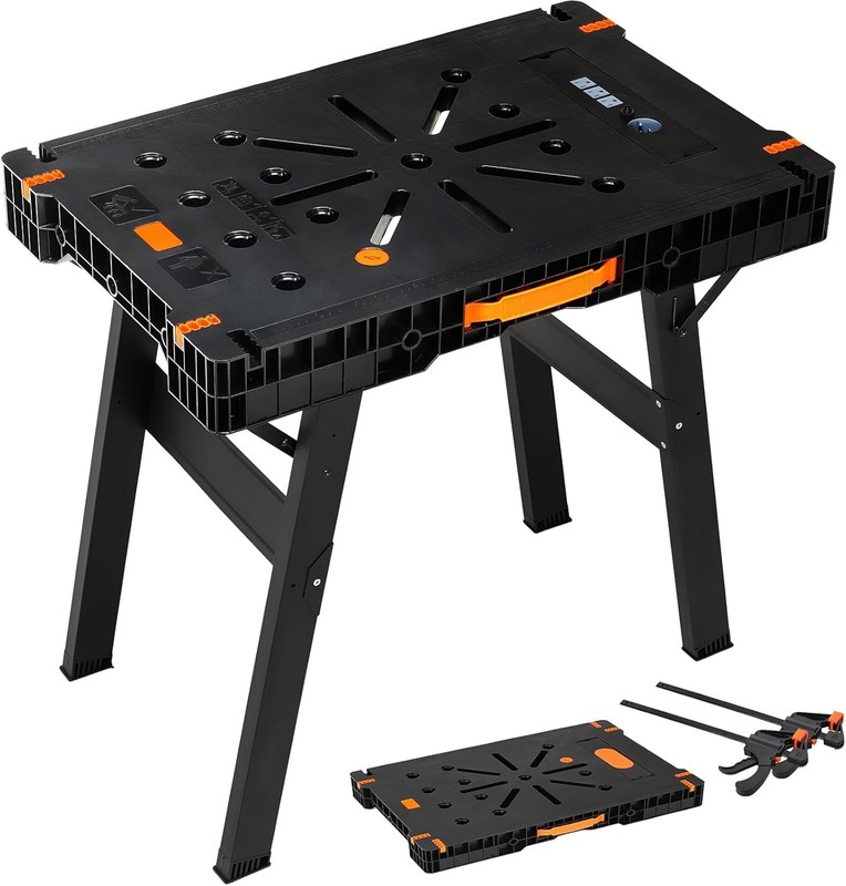 Folding Work Bench Portable Work Table for Garage, Table Saw,Workshop,Home DIY gallery